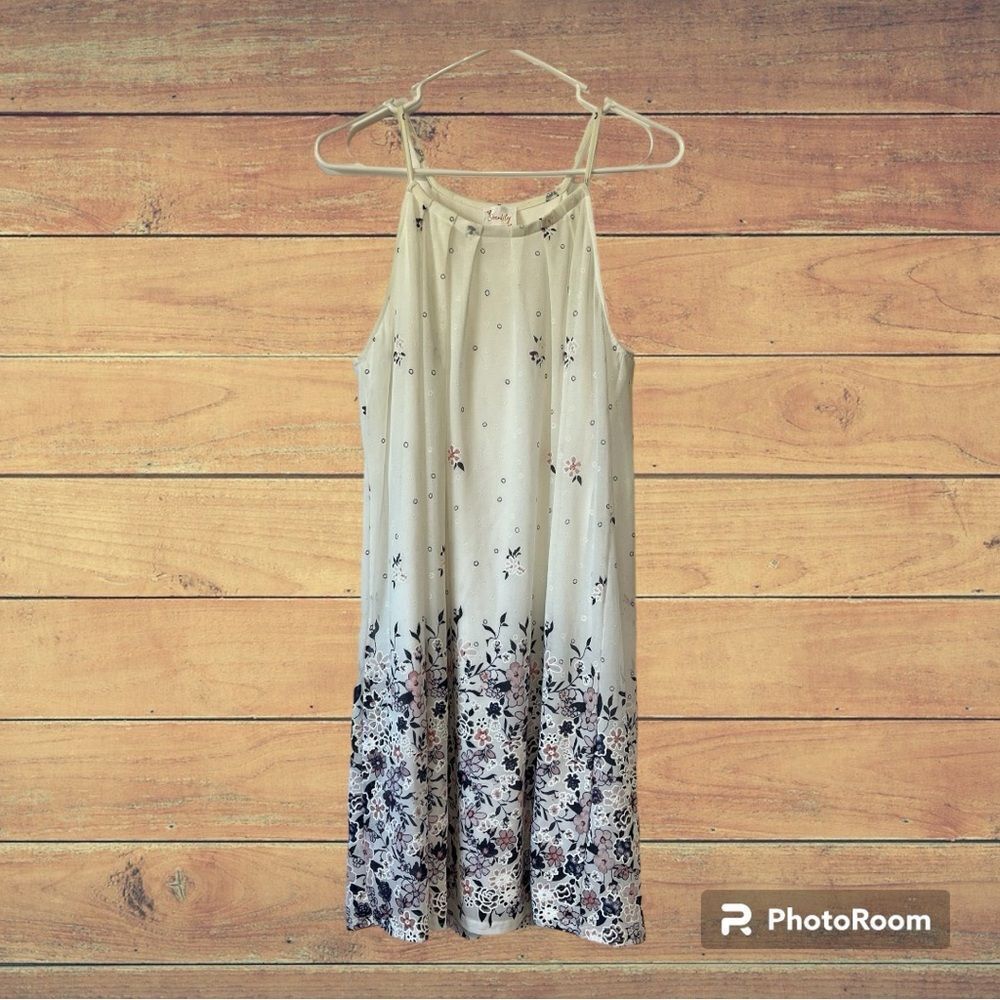 Siren Lily Blue And White Floral Dress   Size M   EUC